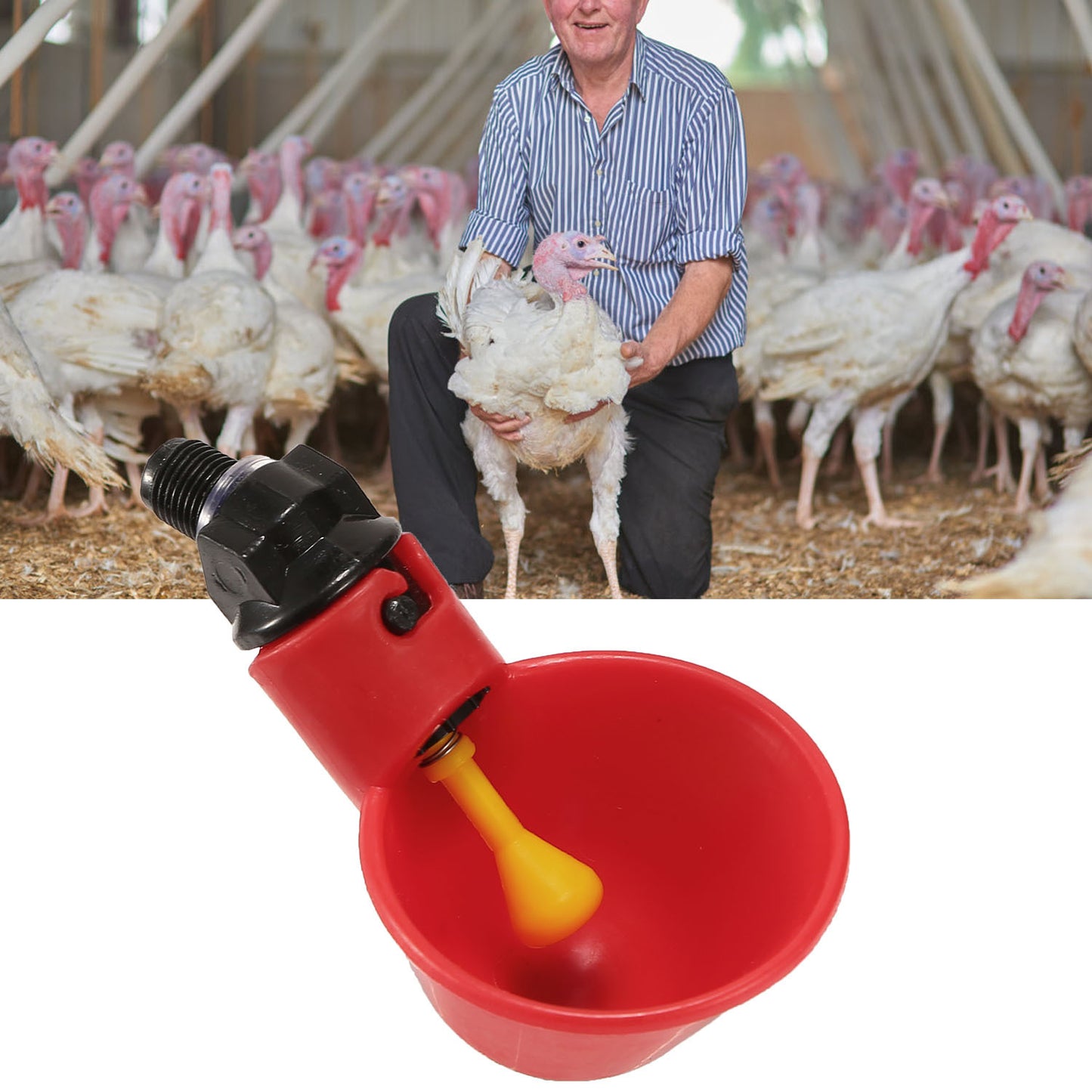 20 Pack Chicken Waterer Automatic Poultry Waterer