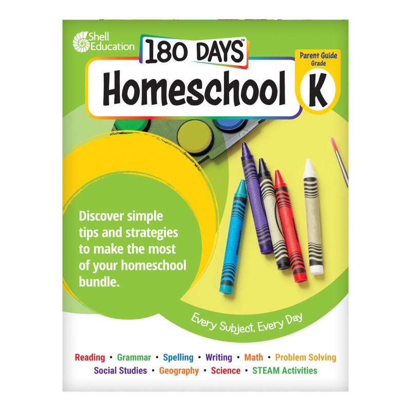 180 DAYS HOMESCHOOL GR K SET