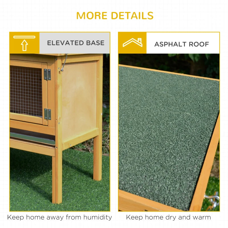 Paw Hut Wooden Rabbit Hutch