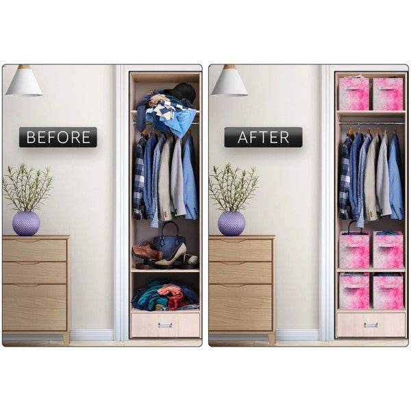 Colorful Foldable Storage Box, 6 Packs