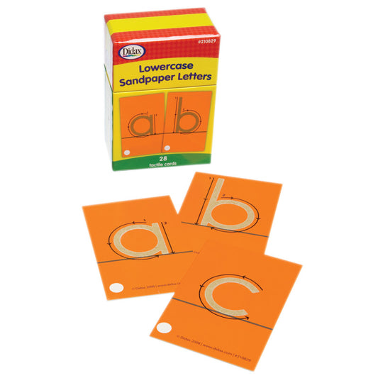TACTILE SANDPAPER LOWERCASE LETTERS SENSORY