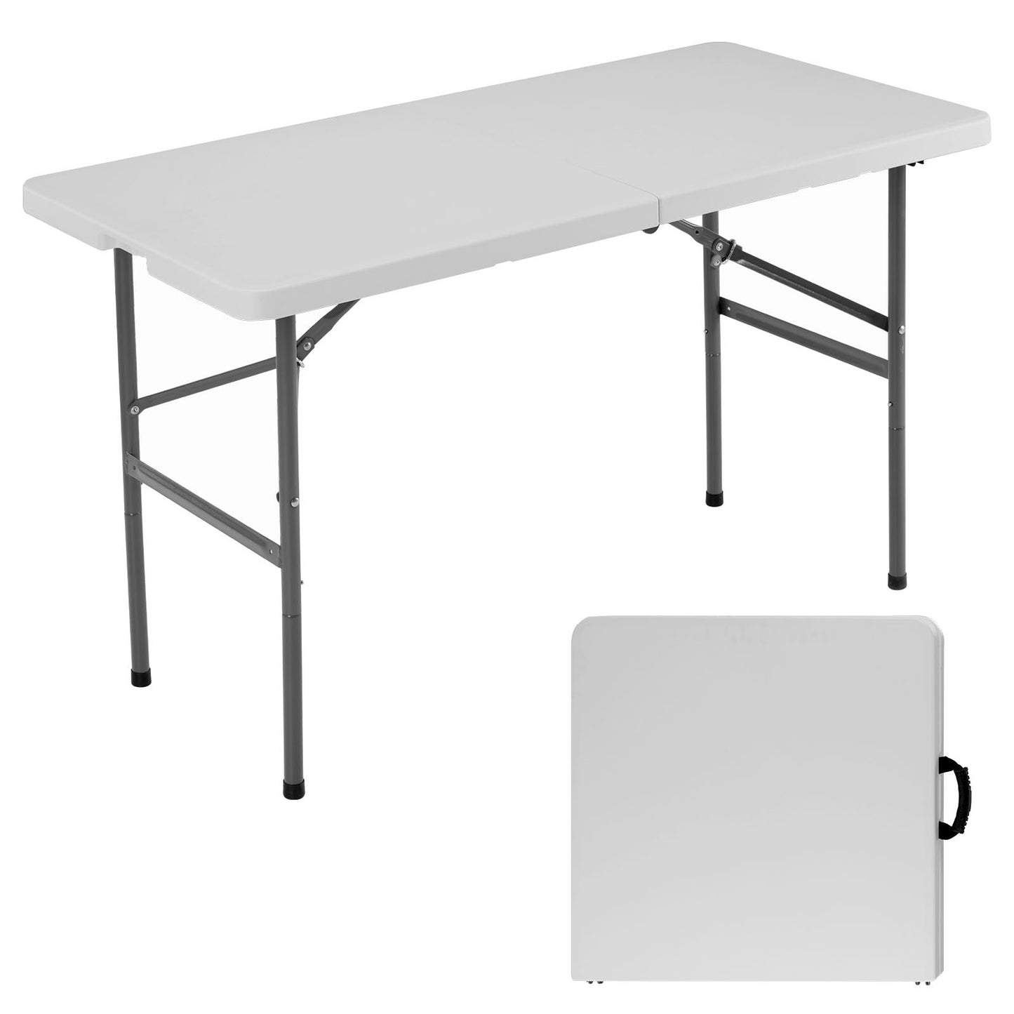 Folding Table Outdoor Indoor Heavy Duty Portable Table With Carrying Handle