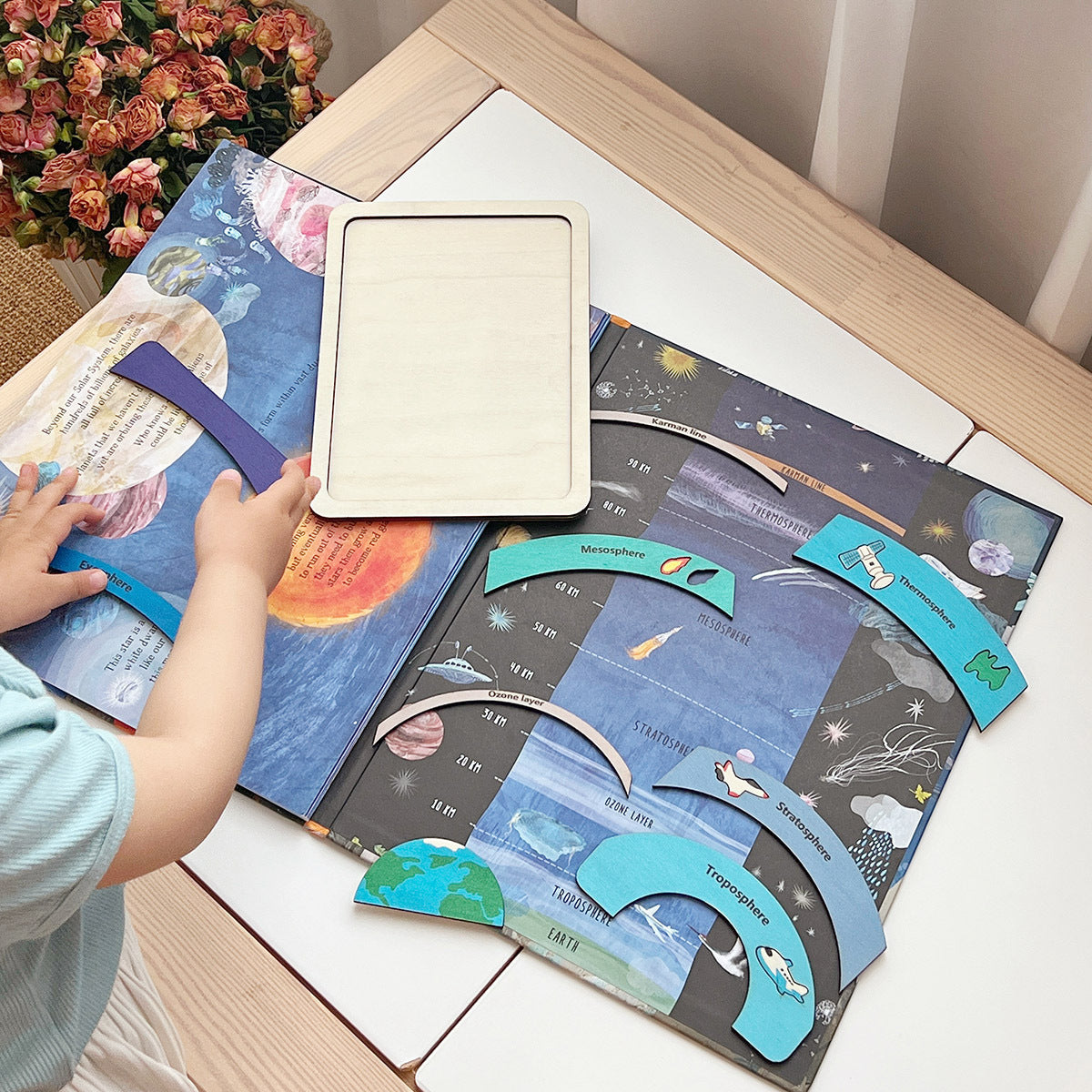 Earth Atmosphere Education Wooden Science Puzzle