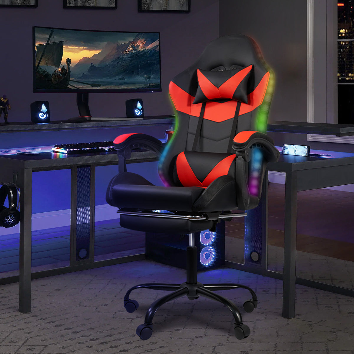 LED Gaming Computer Chair