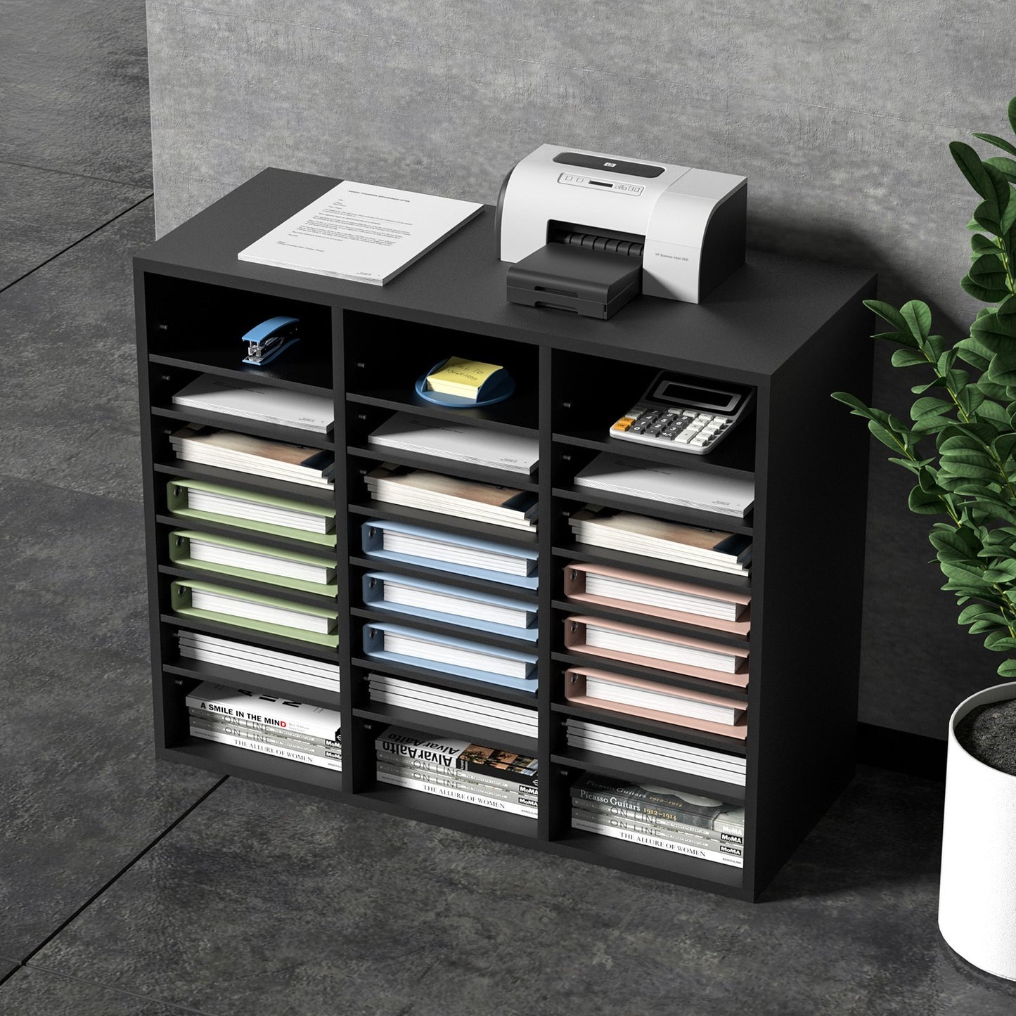 VEVOR Wood Literature Organizer