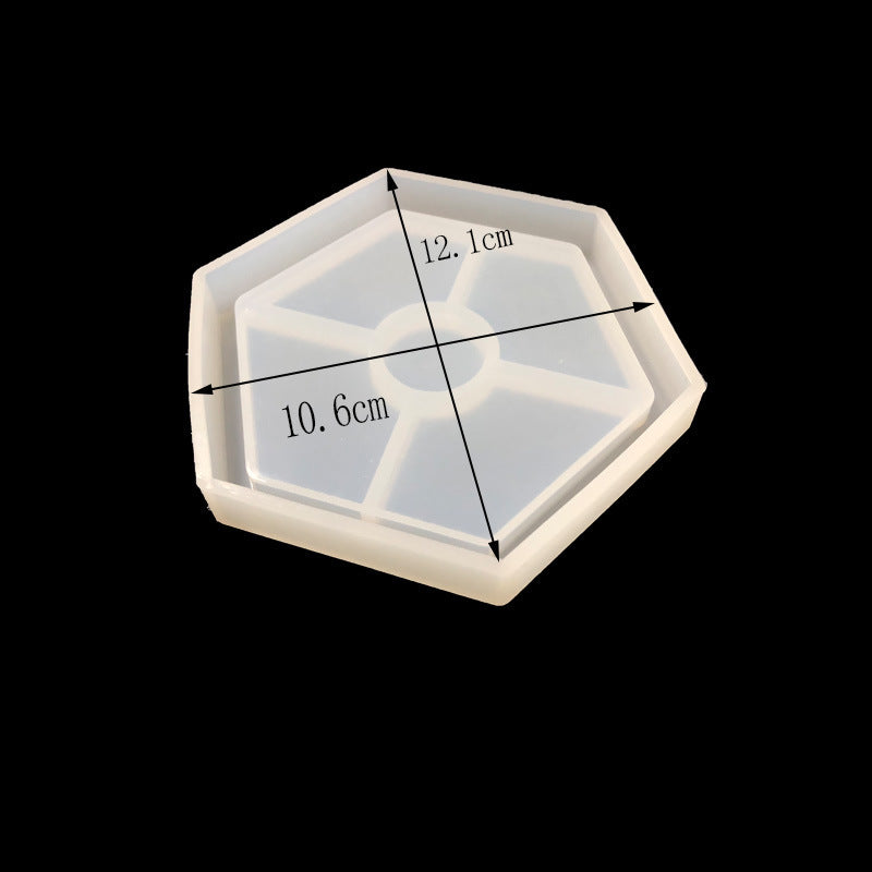 DIY Crystal Epoxy Handmade Ornament Polygonal Silicone Mold