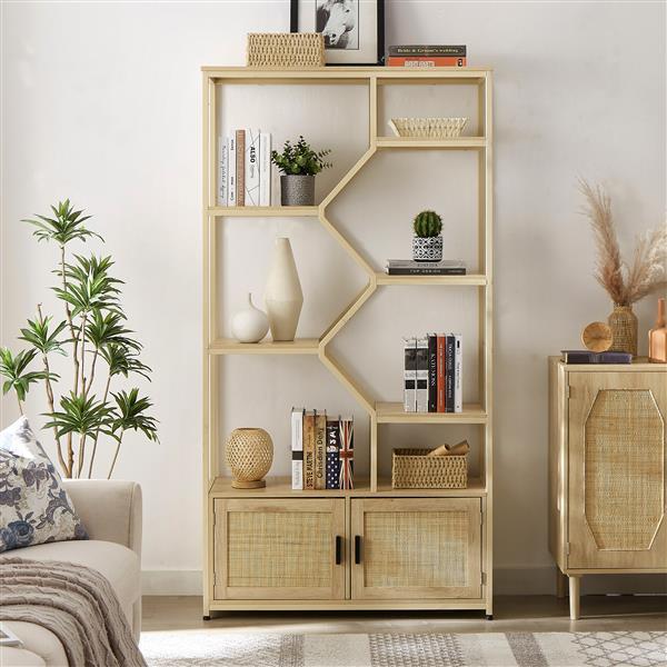 7-tier Bookcase Storage Shelves
