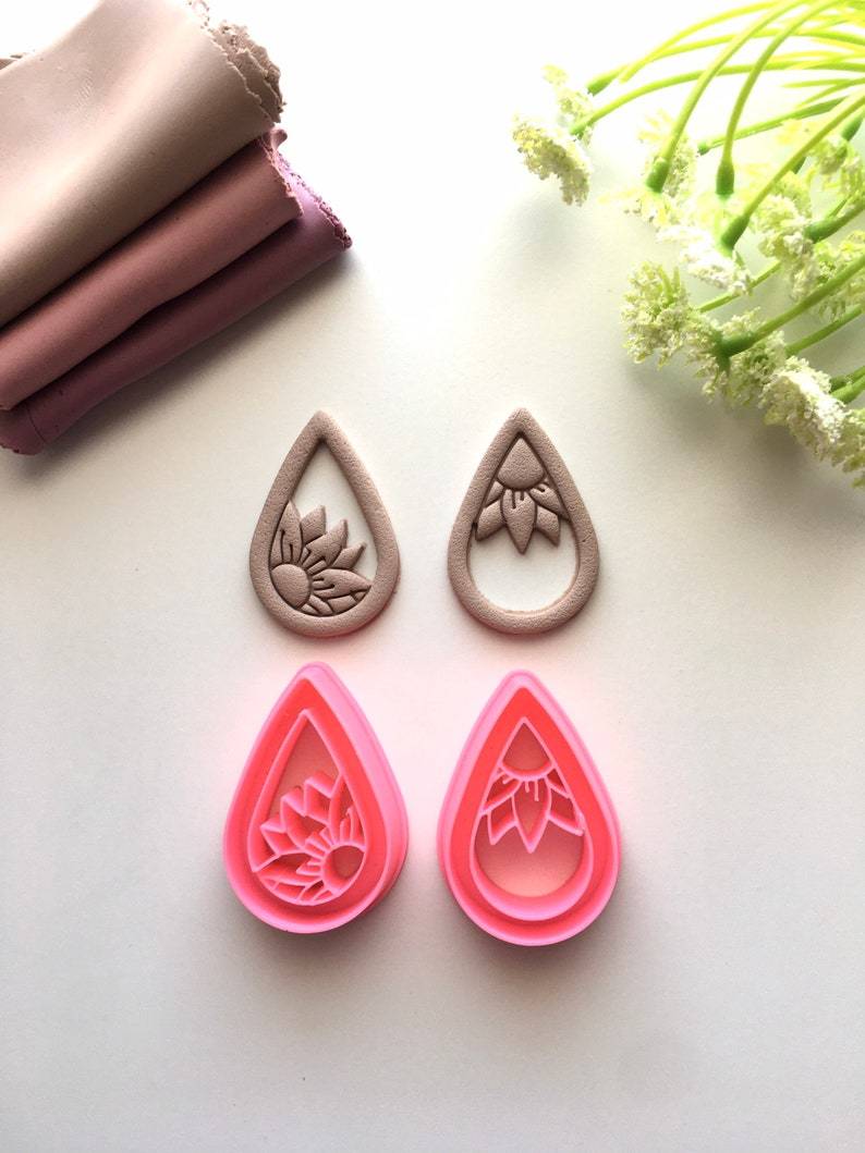 Embossed Handmade Clay Soft Clay Diy Earring Mold craft