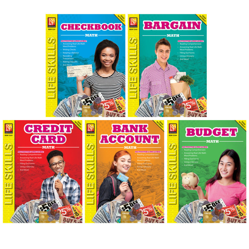LIFE SKILLS MATH SERIES SET OF 5 BOOK