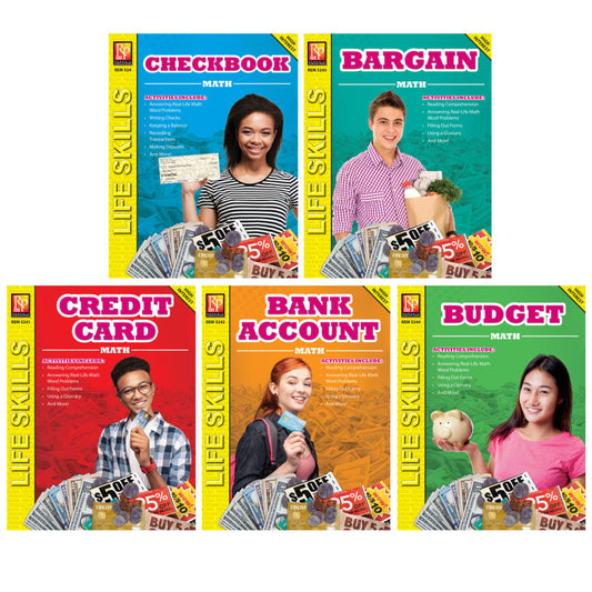 LIFE SKILLS MATH SERIES SET OF 5 BOOK