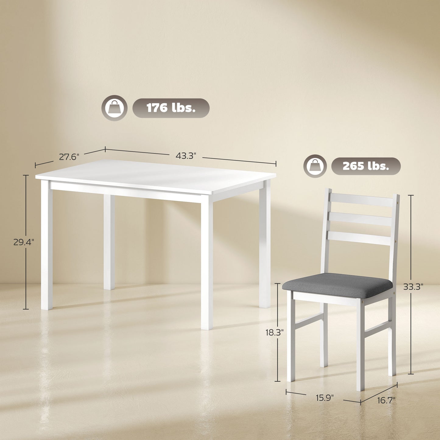 5-Piece Small Table Set