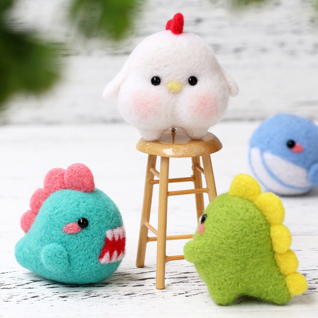 Wool Felt Plush Doll Poke Material Sewing Kit