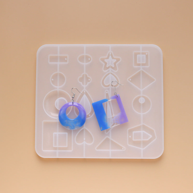 Crystal Epoxy Earrings Ear Pendant Mould