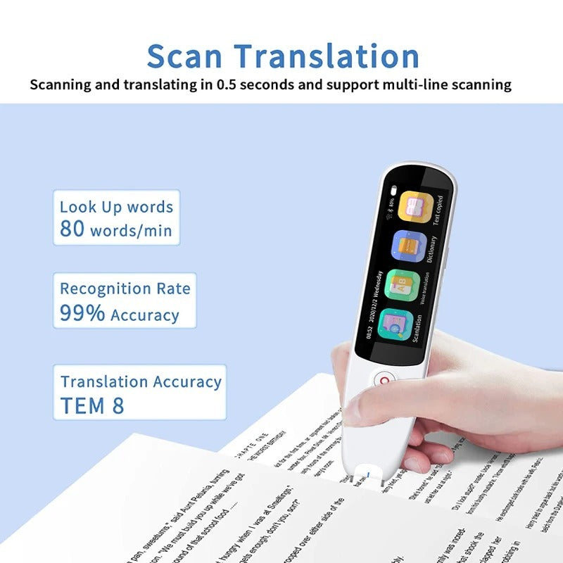 Text Scan Reading Translating Learning Aid