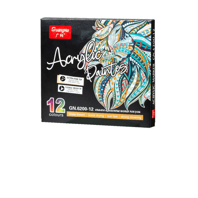 Double-ended Colorful Acrylic Marker set