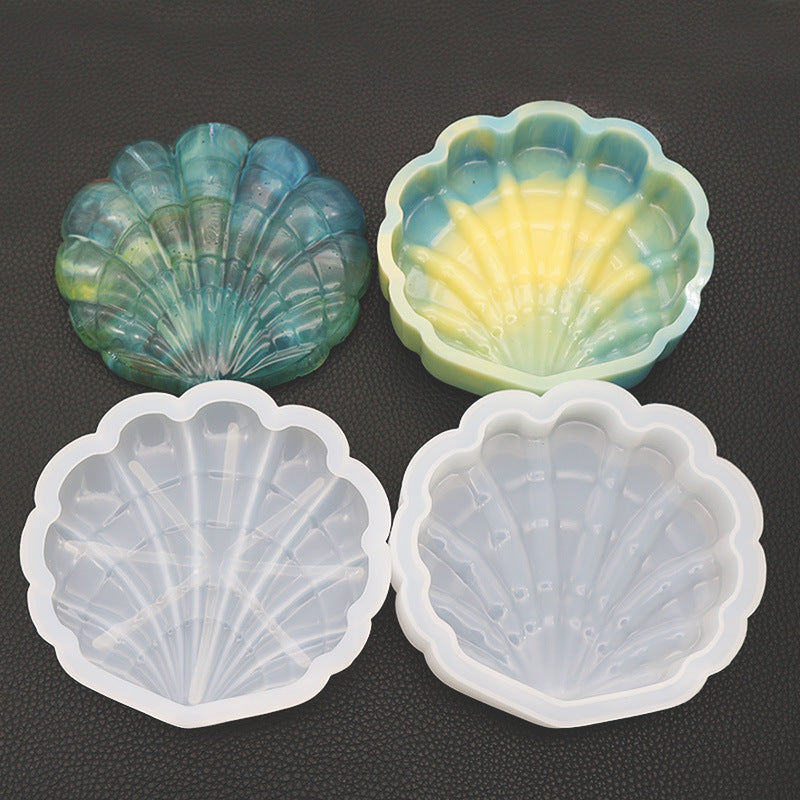 Crystal Epoxy Scallop Shape Resin Silicone Mould