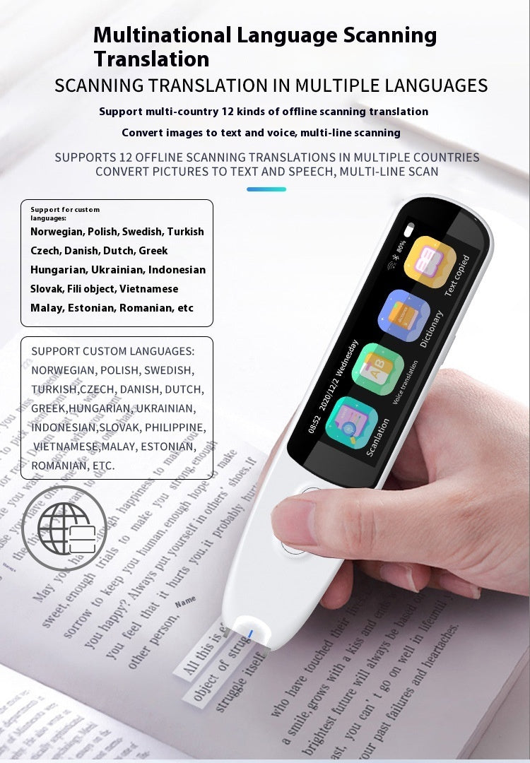 Text Scan Reading Translating Learning Aid