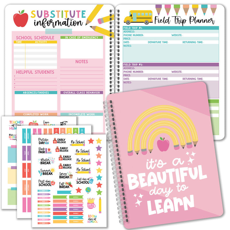 PINK UNDATED TEACHER PLANNER