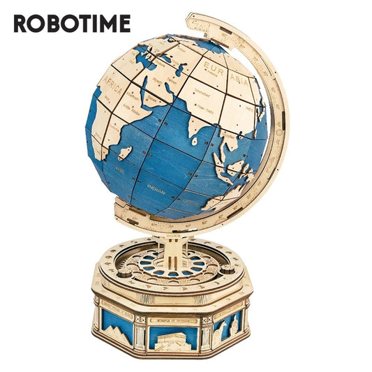 Globe Earth 567pcs 3D Wooden Puzzle STEM Kit