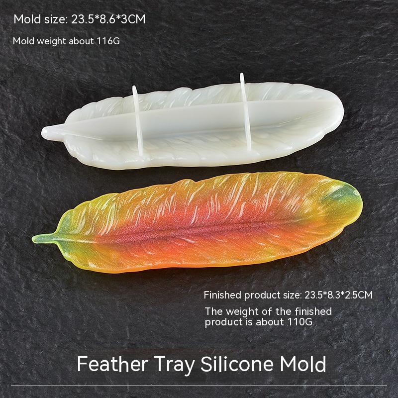 Epoxy Diy Material Feather Plate Mold