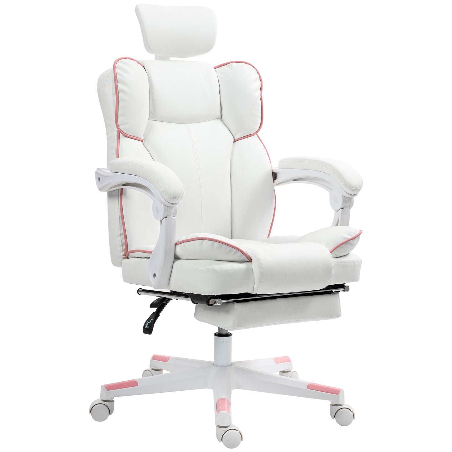 PU Leather Office Chair, Executive Desk Chair with Headrest