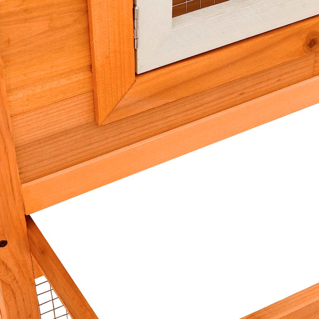 Large rabbit hutch, small animal cage, double house