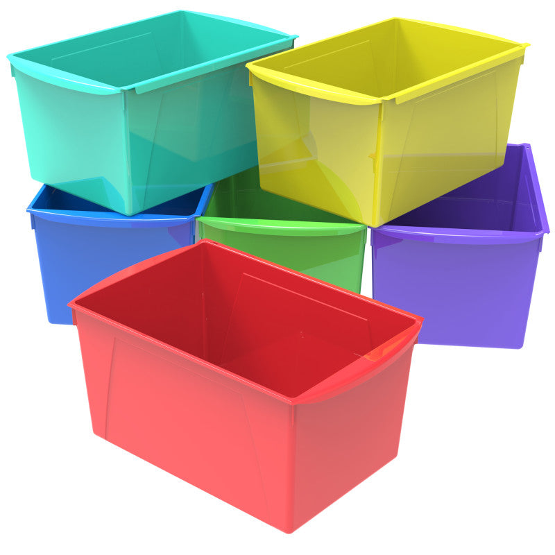 WIDE BOOK BIN ASSORTED COLOR 6/ST