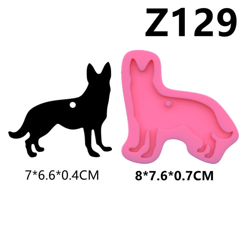 Mirror Crystal Epoxy Resin Keychain Mould
