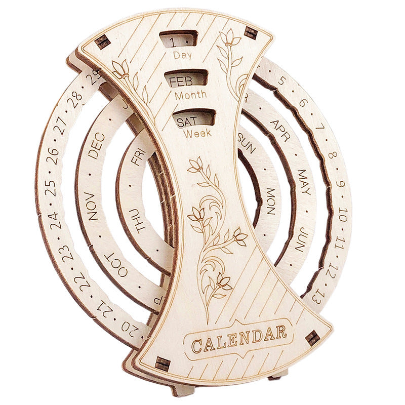 DIY Wooden Calendar STEM 3D Puzzle