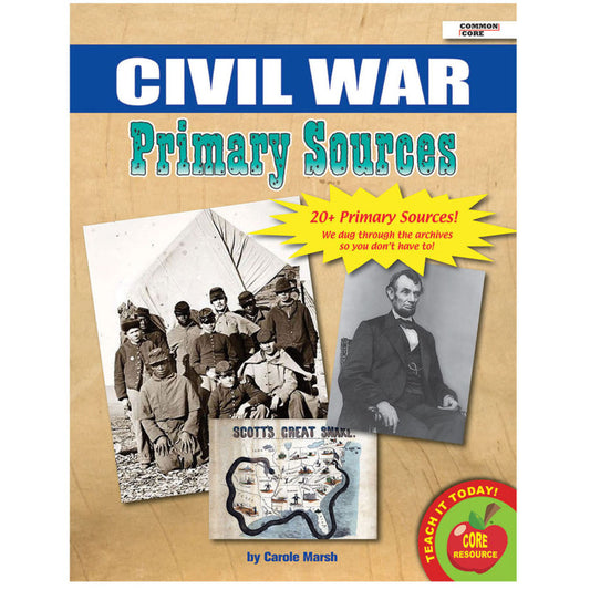 PRIMARY SOURCES CIVIL WAR HISTORY BOOK