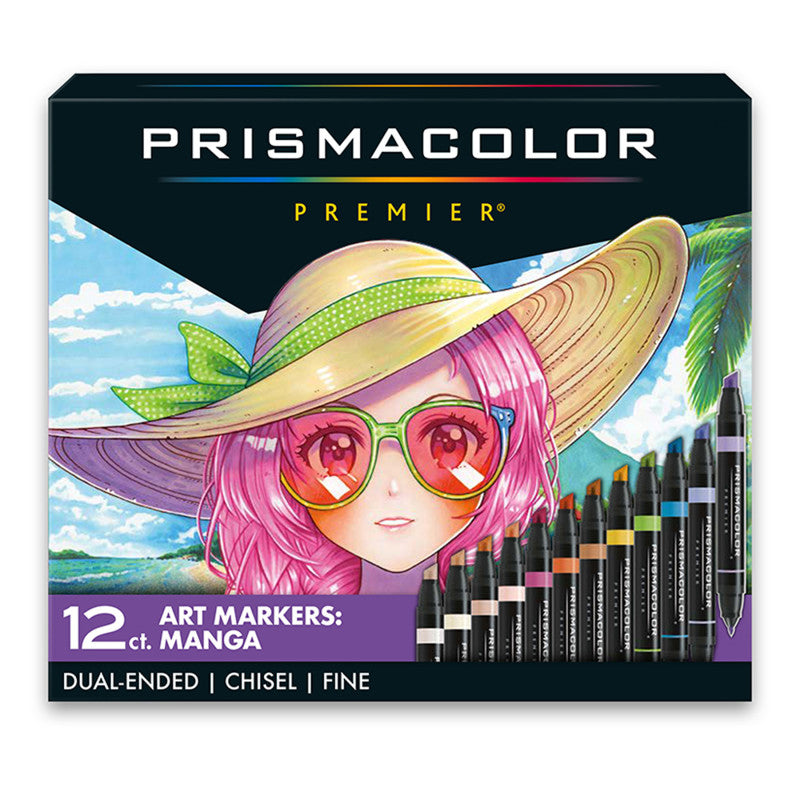 12CT ART MARKERS DUAL ENDED CHSL FN PRISMACOLOR PREMIER