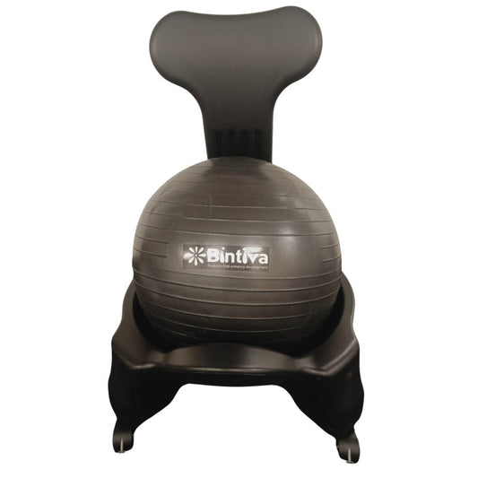 STABILITY BALL CHAIR TEEN & ADULT BLK/BLK sensory