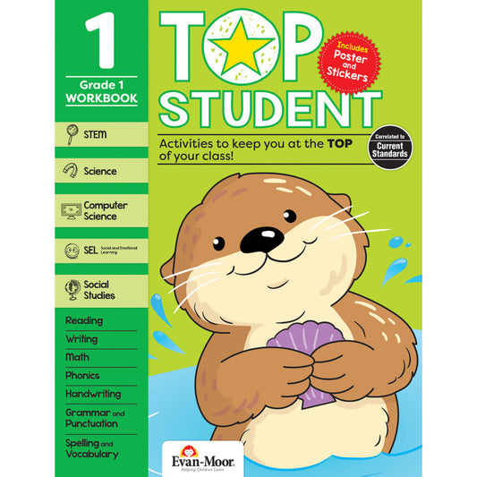 TOP STUDENT GRADE 1 MATH BOOK