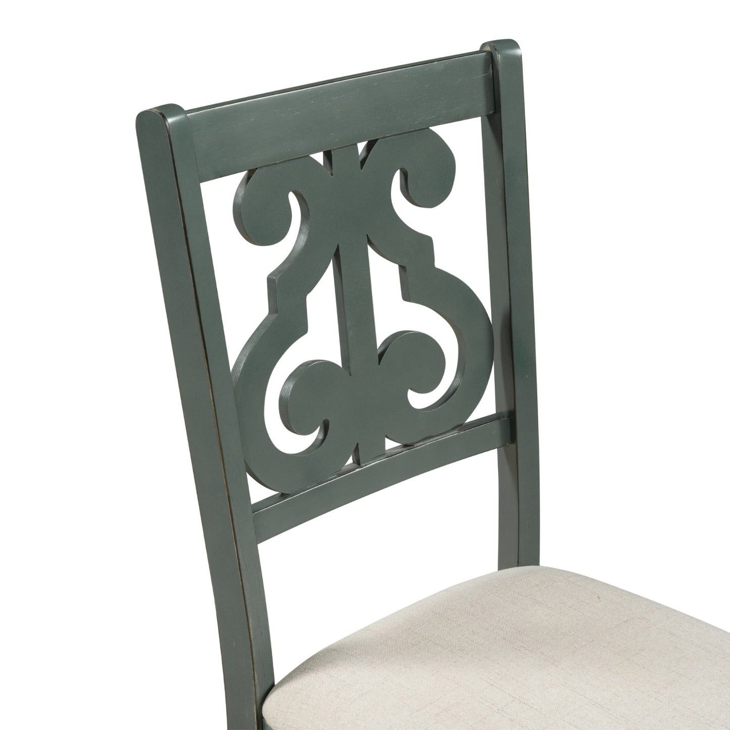 5-Piece Table Set With Fabric Chairs