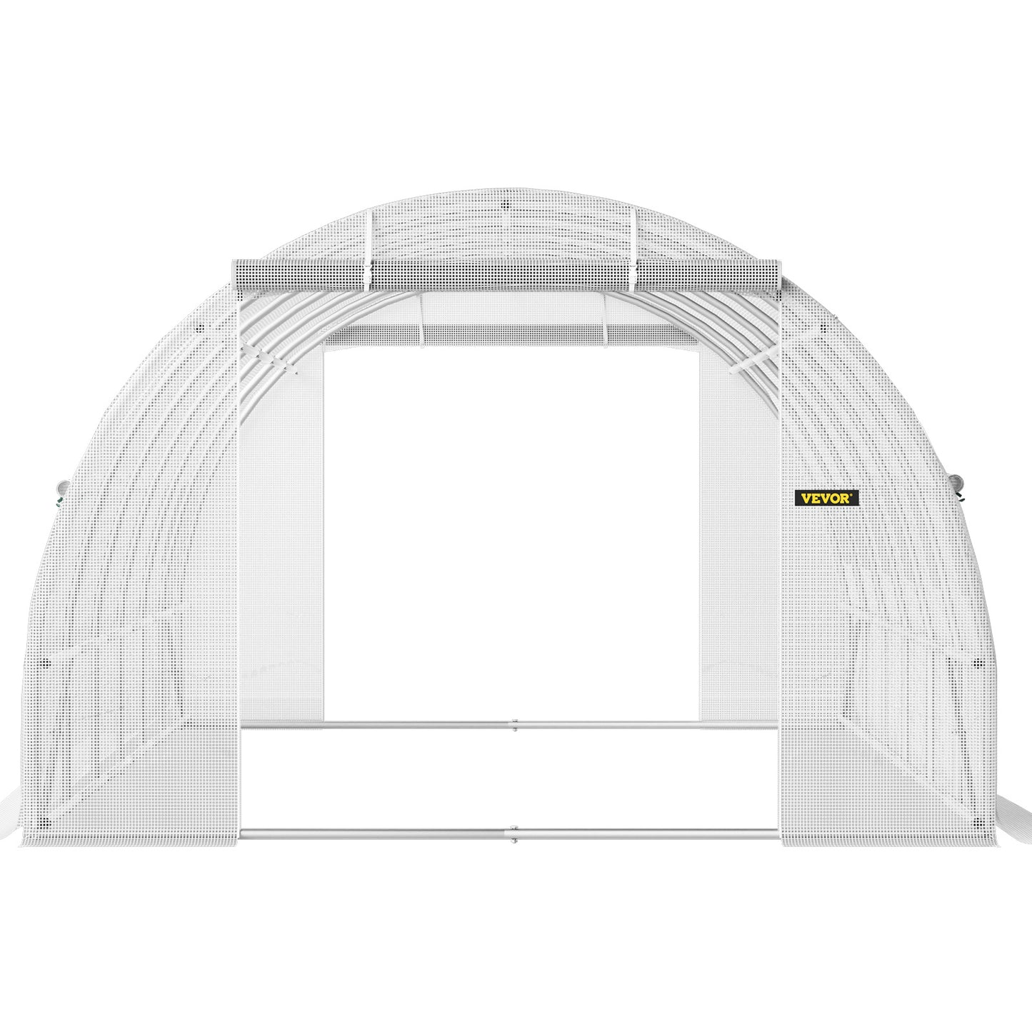 VEVOR Walk-in Tunnel Greenhouse, 20 X 10 X 7 Ft Portable Plant Hot House W Galvanized Steel Hoops, White