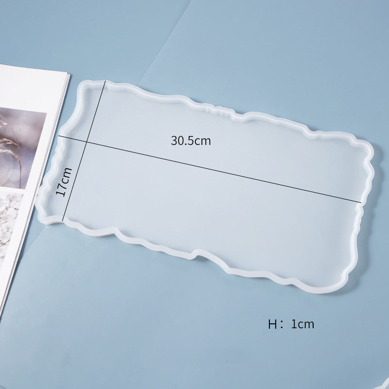 DIY Material Crystal Epoxy Large Irregular Tray