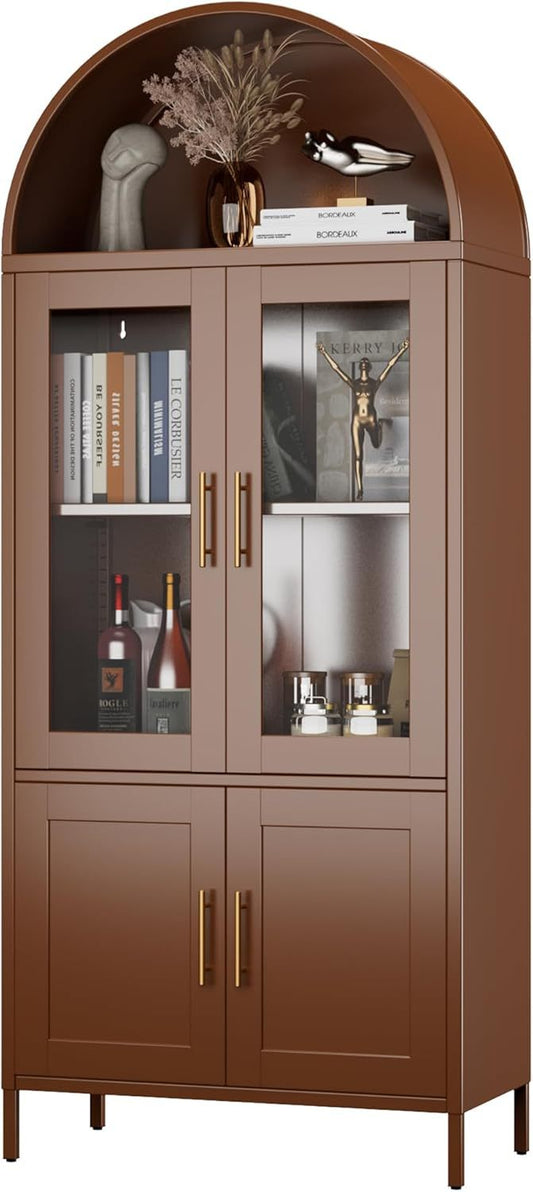 Metal Arched Storage Cabinet