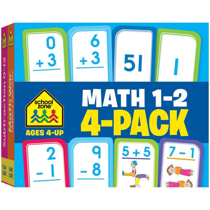 MATH 1-2 FLASH CARDS 4 PK