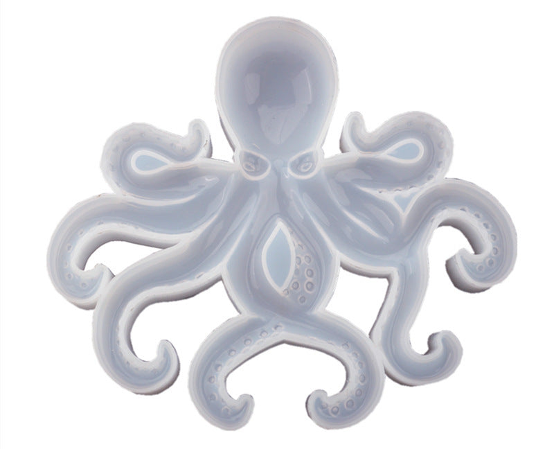 Diy Epoxy Resin Crystal Epoxy Ocean Octopus Mirror Silicone Mold