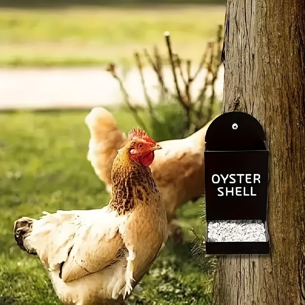 1pc Hanging Oyster Shell & Grit Feeder for Chickens