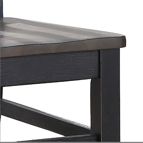 Farmhouse 5pc Table Set Two-Tone Finish