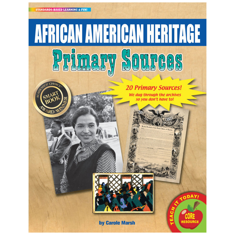 PRIMARY SOURCES AFRICAN AMERICAN HERITAGE HISTORY BOOK