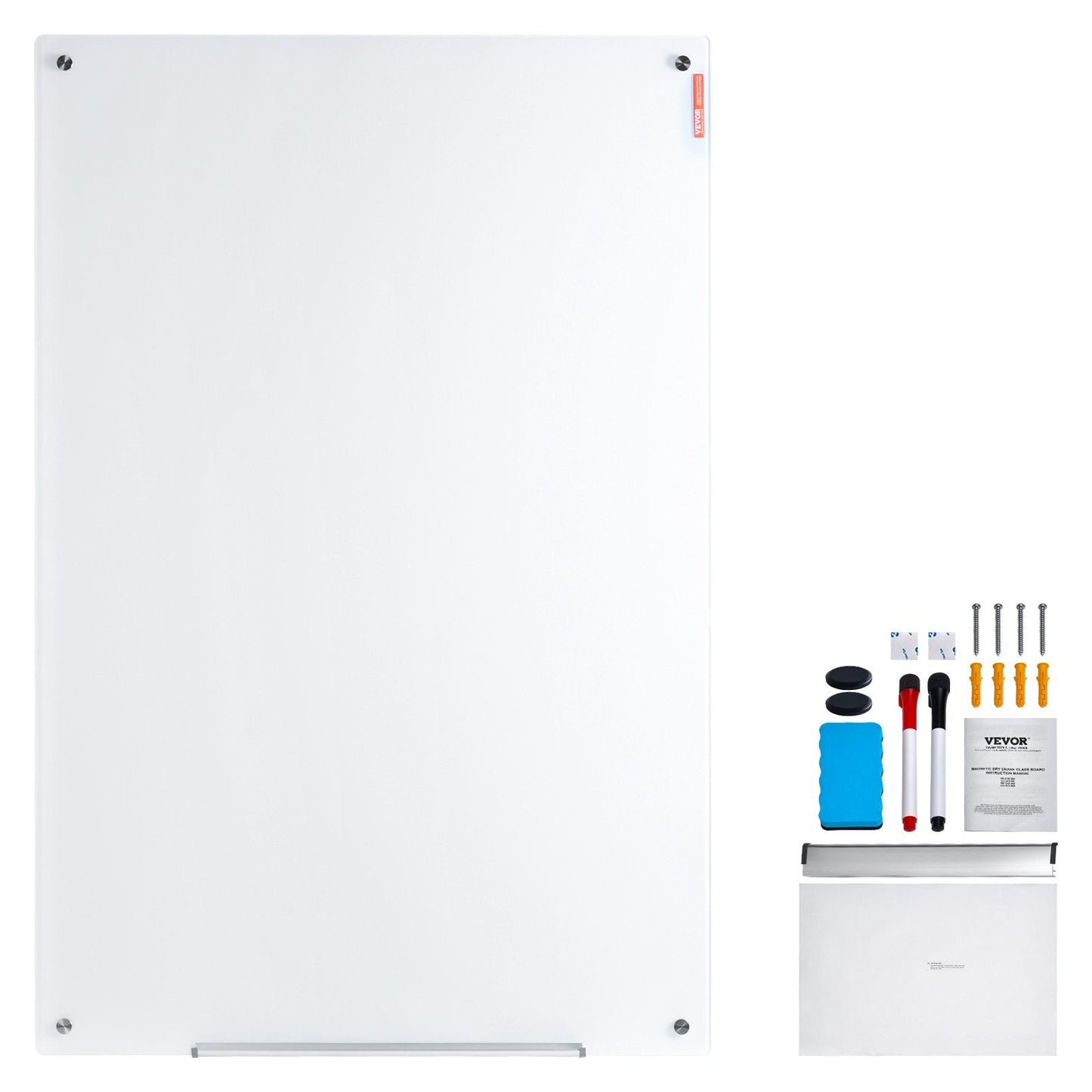 Magnetic Glass Whiteboard 36x24