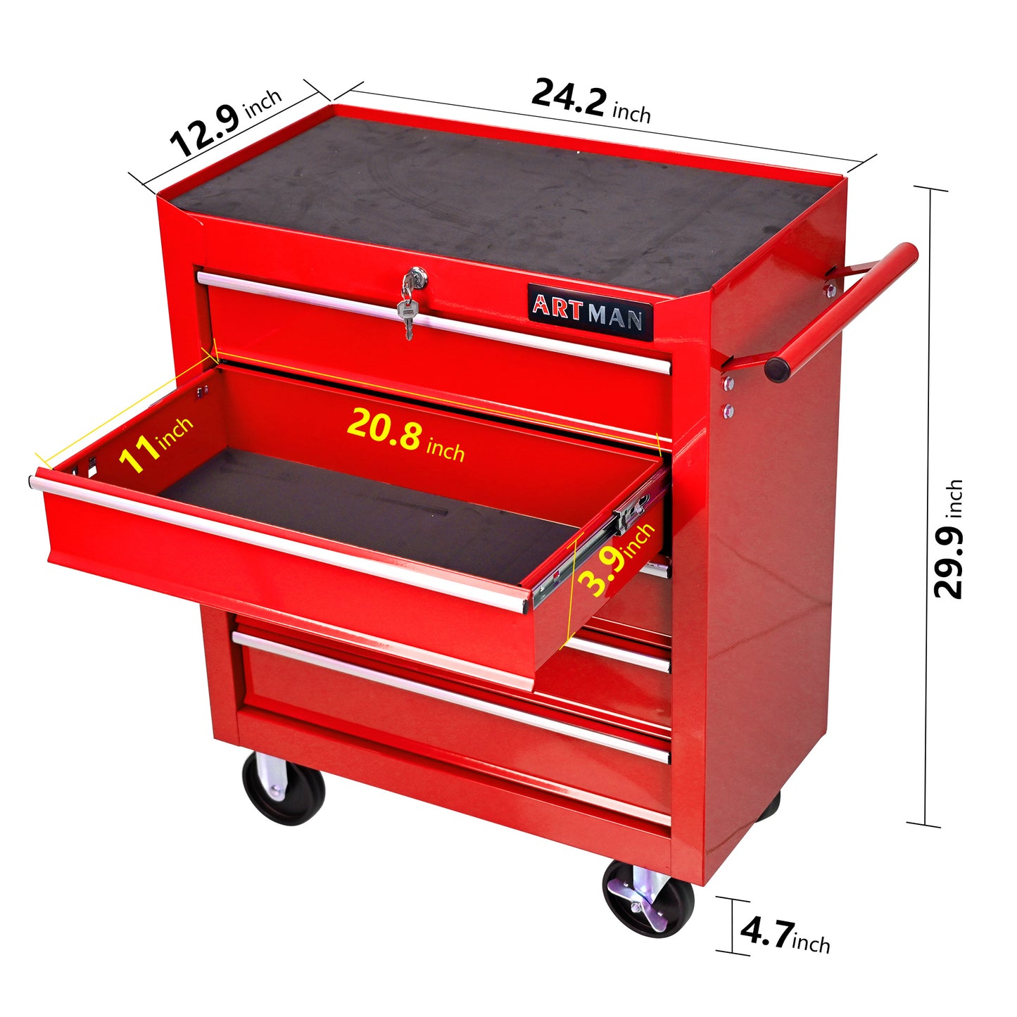Metal Storage Cart