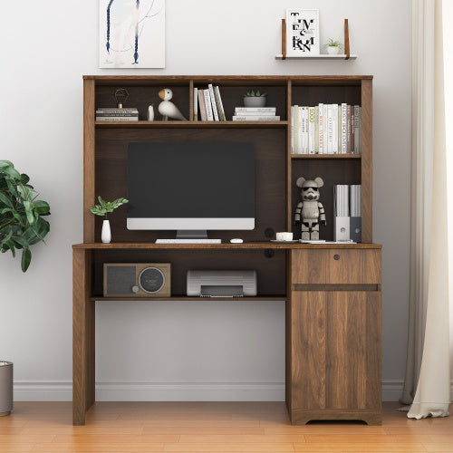 Computer Desk With Hutch & Bookshelf