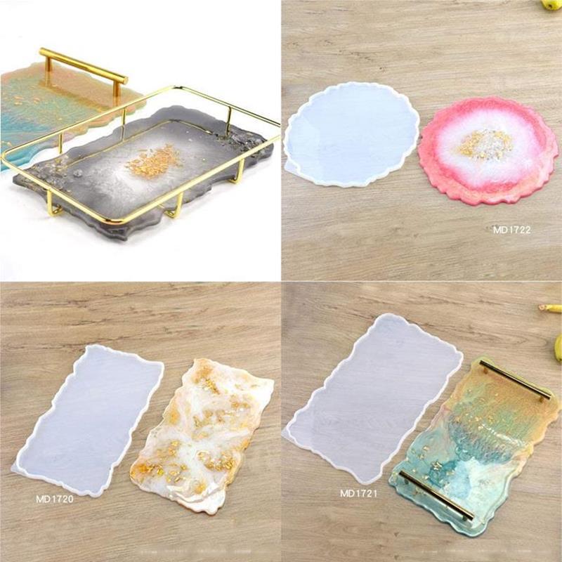 DIY Material Crystal Epoxy Large Irregular Tray
