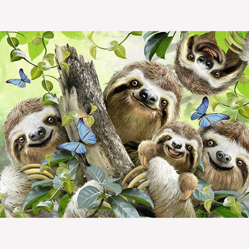 Cute Sloth Diamonds Painting