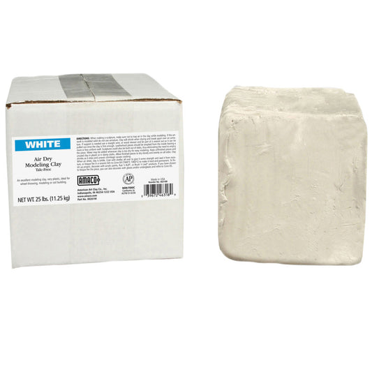 AMACO AIR DRY CLAY WHITE 25 LB