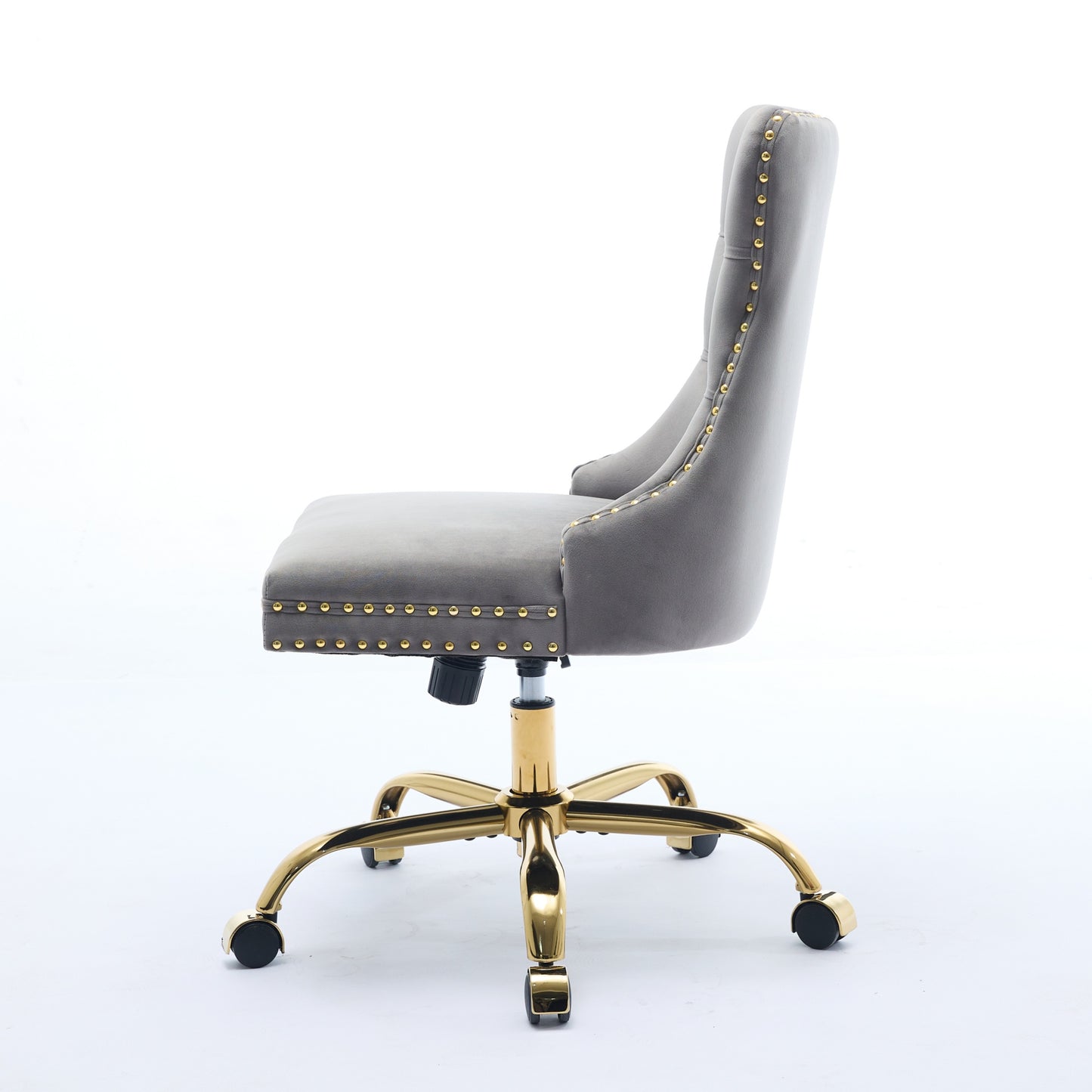 Modern Velvet Upholstered Tufted Button Home Office Chair