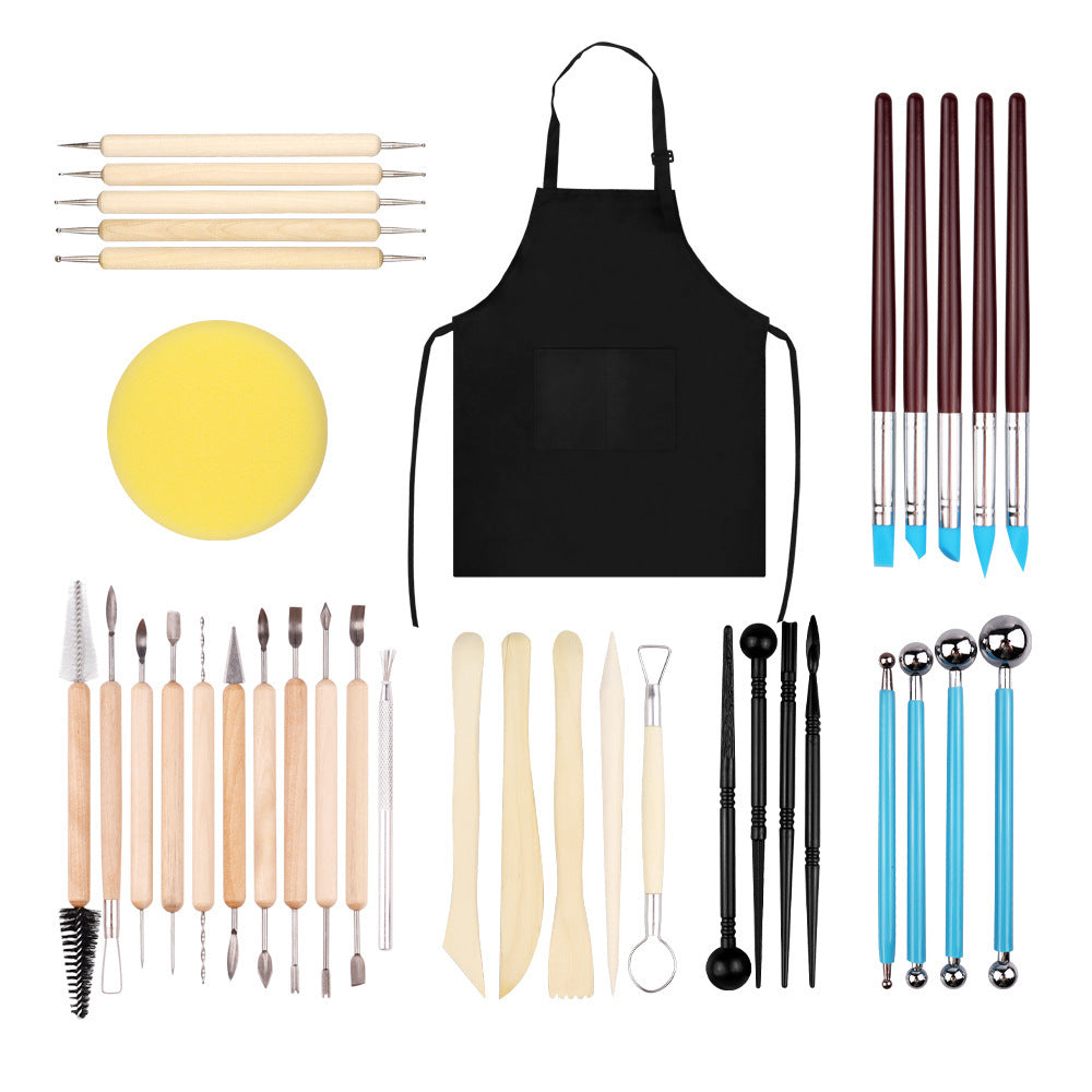Clay Tools 37-Piece Set Clay Sculpting Knives Craft Kit